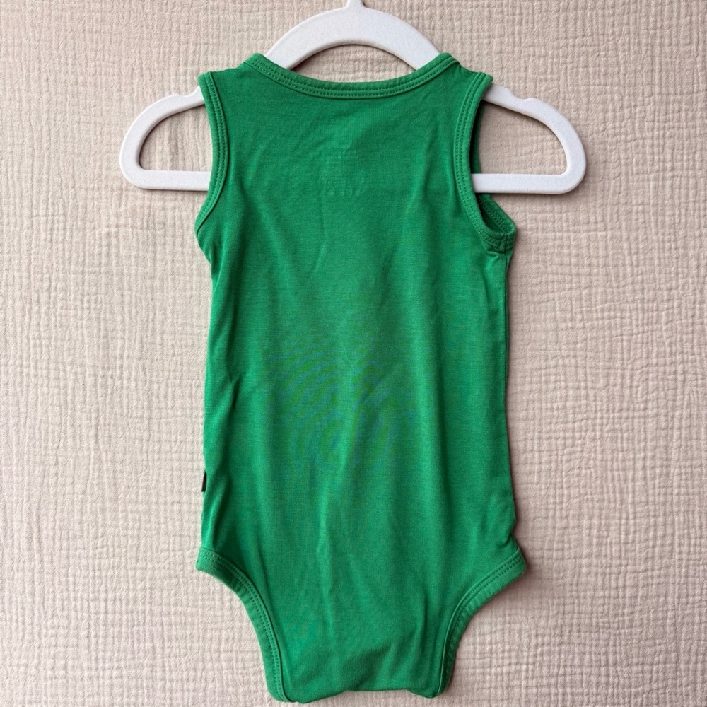 Kyte Baby Sleeveless Bodysuit in Fern 6-12m - Picture 3 of 5